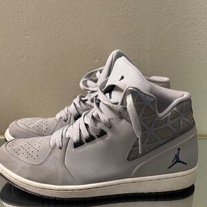 Jordan High-Top Sneakers in Gray and Black